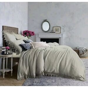 Wamsutta Vintage King Size Linen Duvet Cover